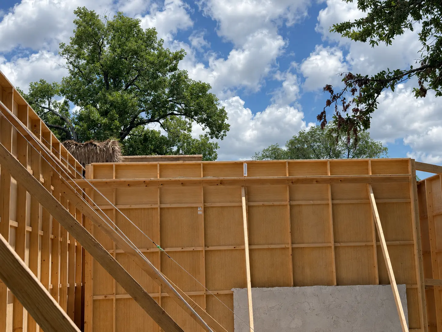 New custom-home access point location planned before drywall